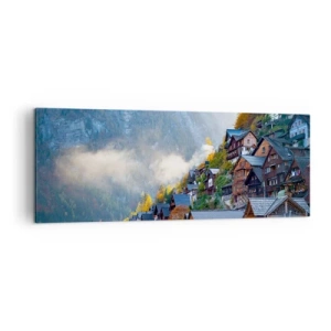 Canvastavla - Bild på duk - Alpina klimat - 140x50 cm