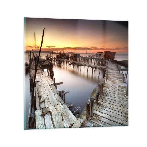 Glastavla - Bild på glas - Äkta vara, ingen attrapp för turister - 60x60 cm