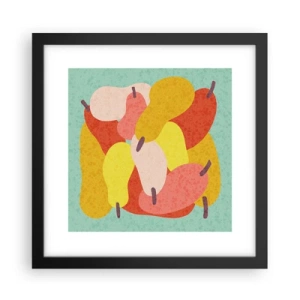 Affisch i svart ram - Smaka på sommarsolen - 30x30 cm