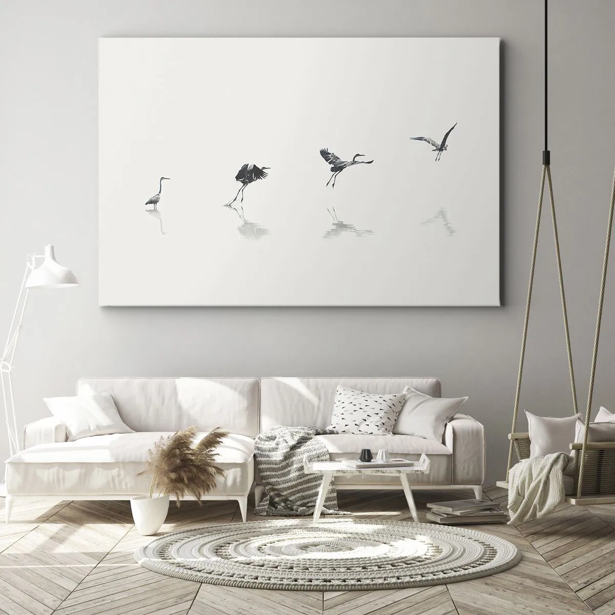 Canvastavla - Bild på duk - Fyra enkla steg - 70x50 cm