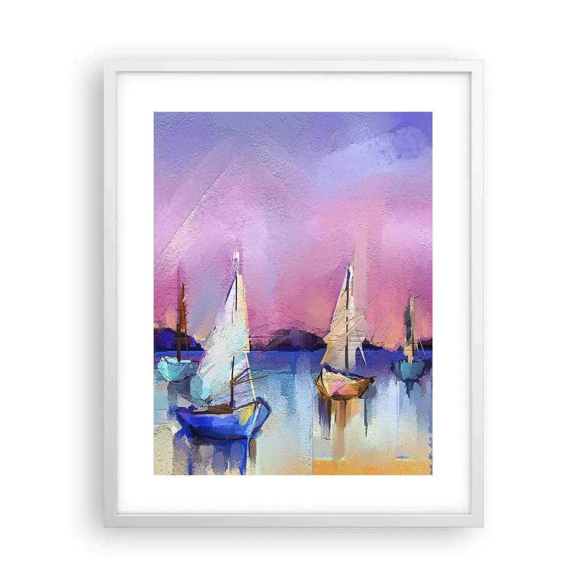 Affisch i vit ram - Riktning: öppet vatten - 40x50 cm