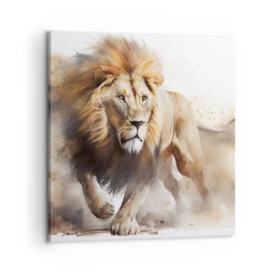 Canvastavla - Bild på duk - Kungen har gett sig av - 60x60 cm