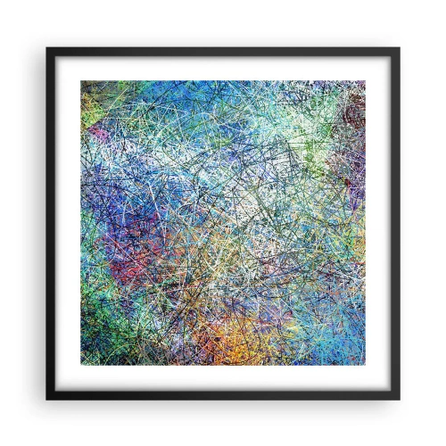 Affisch i svart ram - Det är inte så enkelt - 50x50 cm