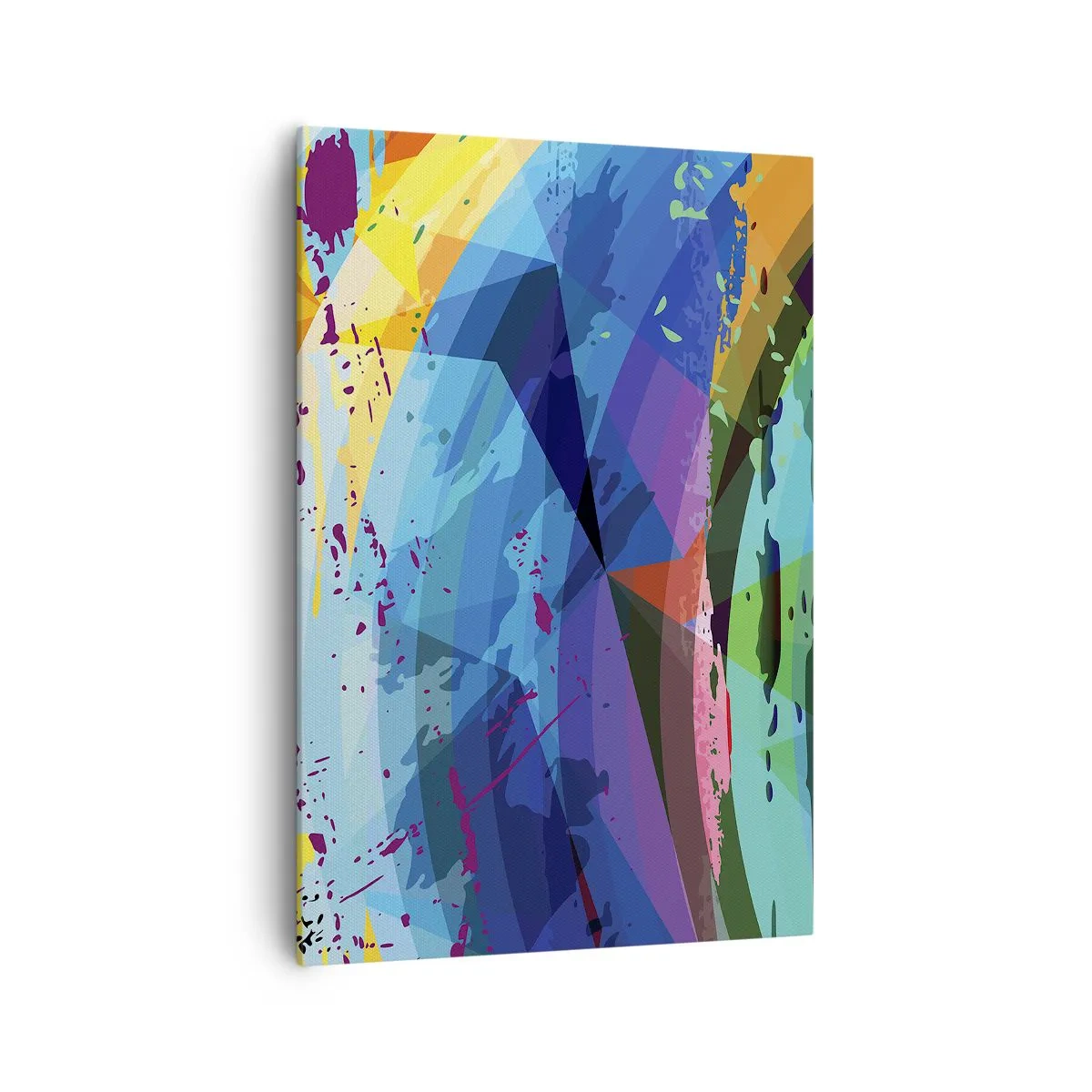 Canvastavla - Bild på duk - Färgglad yrsel - 70x100 cm