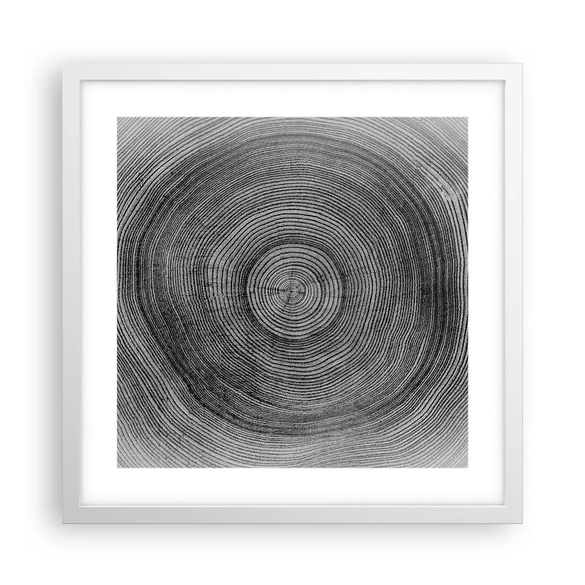 Affisch i vit ram - Ett tecken i tiden - 40x40 cm