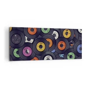 Canvastavla - Bild på duk - Klassikens färger - 100x40 cm