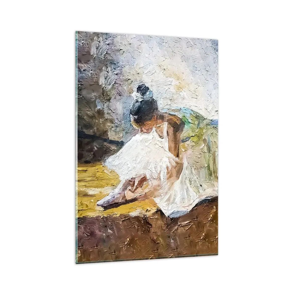 Glastavla - Bild på glas - Från Degas tavla - 80x120 cm
