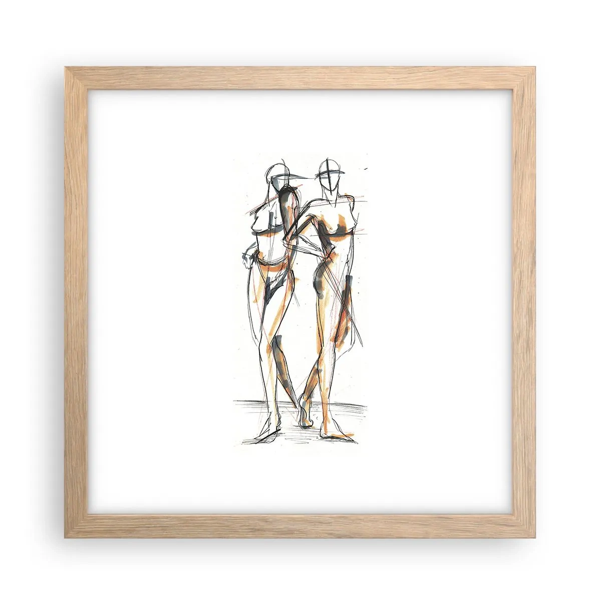 Affisch i ram av ljusek - Charmens studie - 30x30 cm