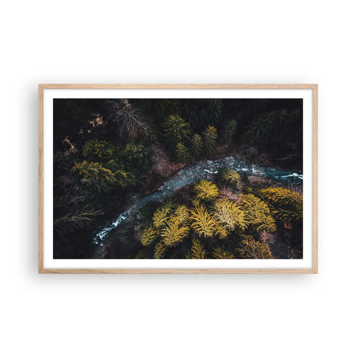 Affisch i ram av ljusek - Snabbt, allt snabbare - 91x61 cm