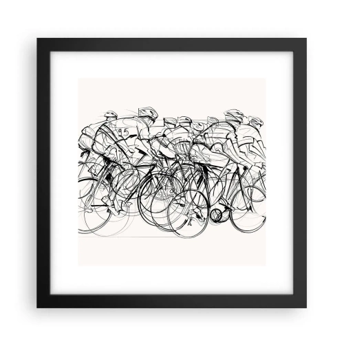 Affisch i svart ram - Lagarbete - 30x30 cm