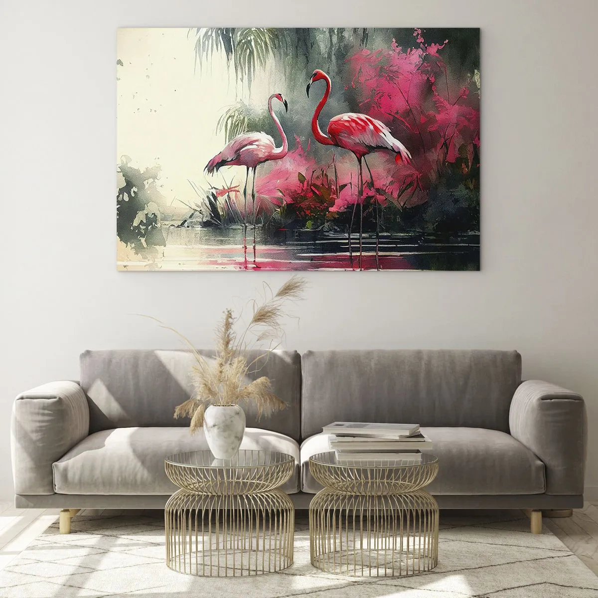 Glastavla - Bild på glas - En lektion i naturlig charm - 120x80 cm