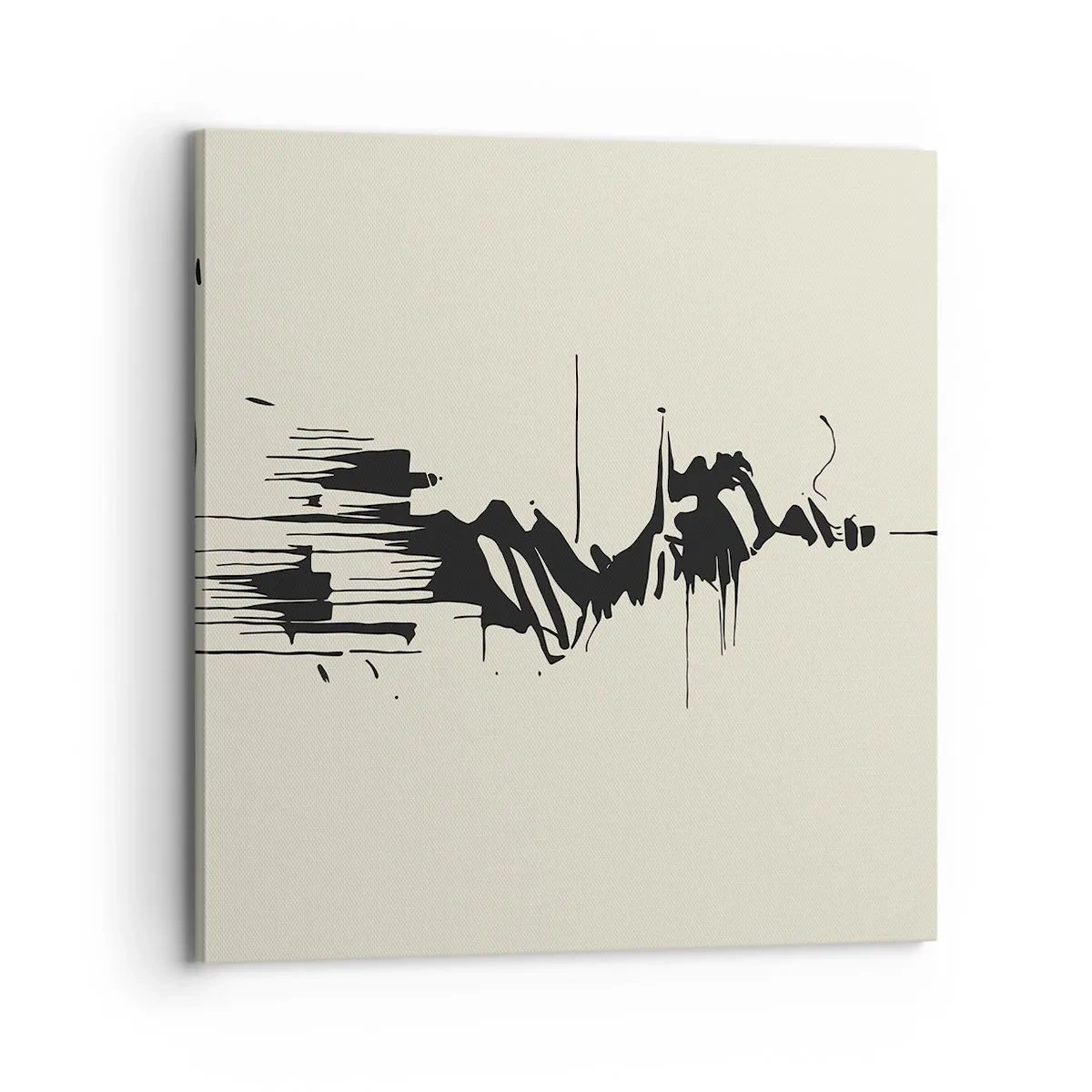 Canvastavla - Bild på duk - Skyndsam abstraktion - 70x70 cm
