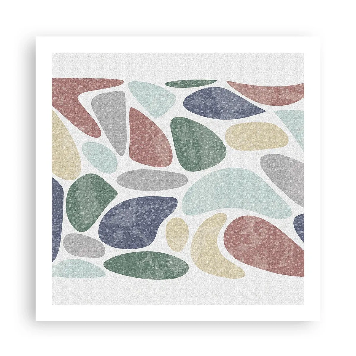 Affisch - Mosaik av pulveriserade färger - 60x60 cm