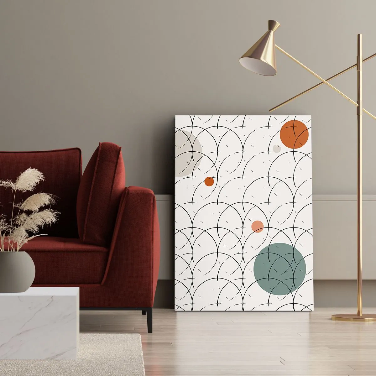 Canvastavla - Bild på duk - I popkonstens anda - 70x100 cm