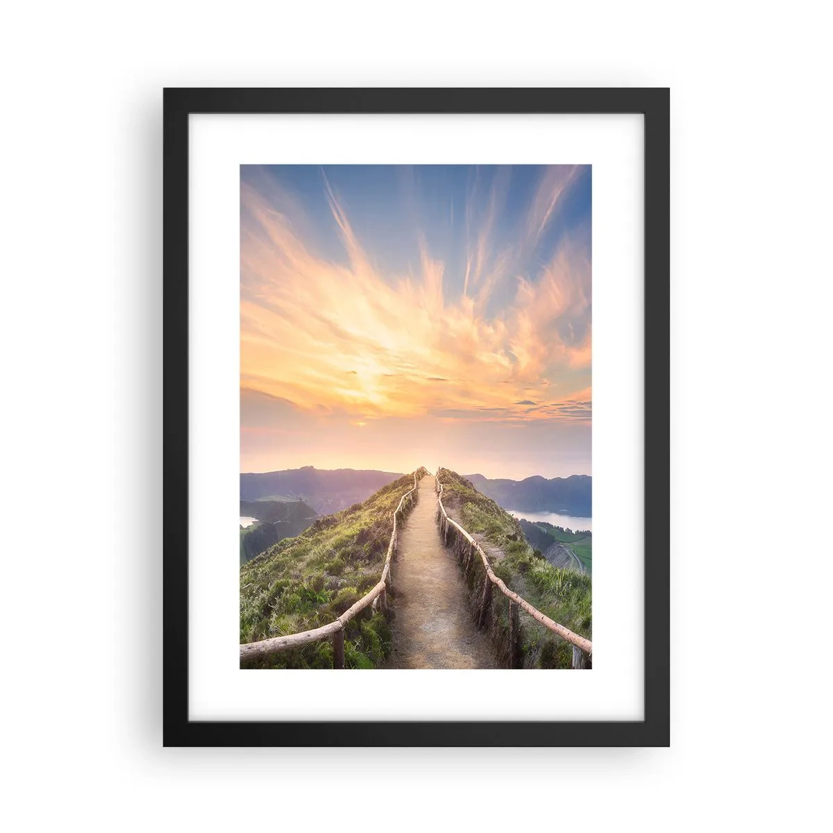 Affisch i svart ram - Nära himlen - 30x40 cm