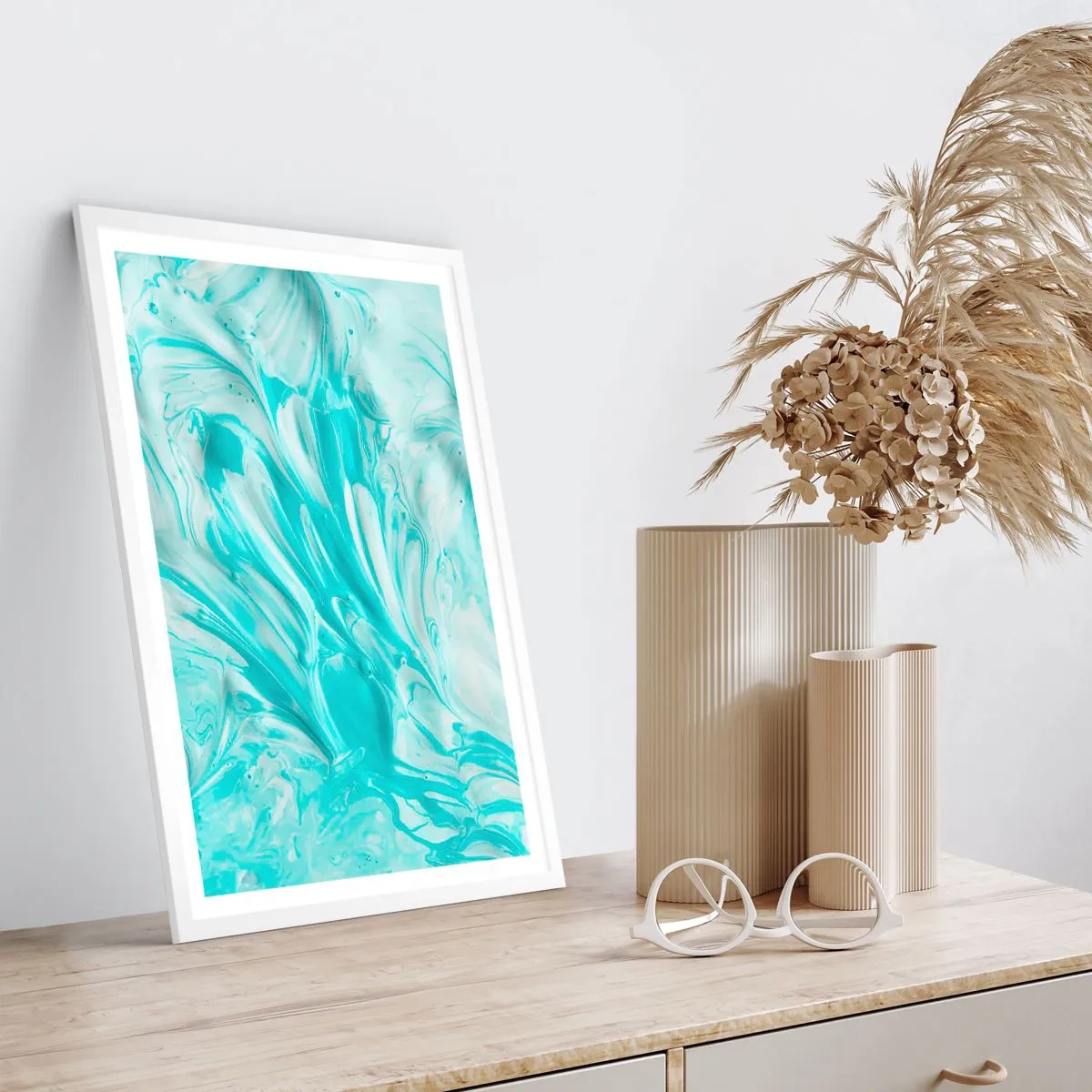 Affisch i vit ram - Alltid tillsammans - 70x100 cm