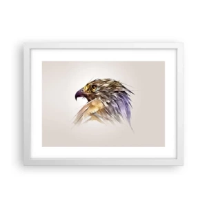 Affisch i vit ram - En kämpes porträtt - 40x30 cm