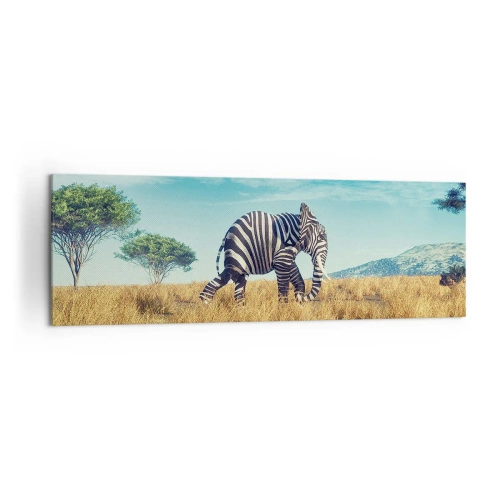Canvastavla - Bild på duk - Grått är ute - 160x50 cm