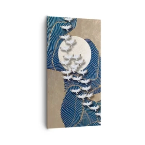 Canvastavla - Bild på duk - Frihet, vandring, gemenskap - 65x120 cm