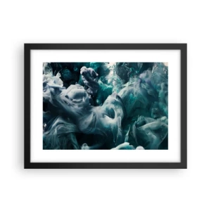Affisch i svart ram - Färg i rörelse - 40x30 cm