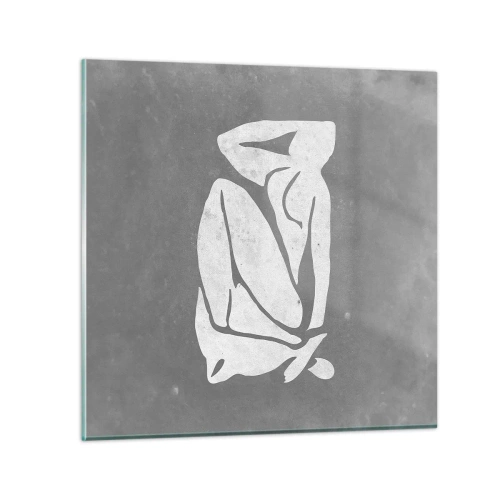 Glastavla - Bild på glas - I drömmarnas värld - 70x70 cm