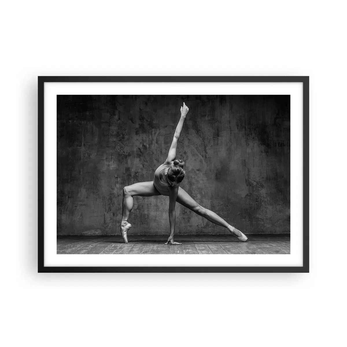 Affisch i svart ram - Balansens ideal - 70x50 cm