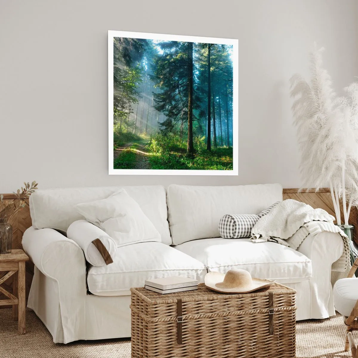 Affisch - Strålande på morgonen - 60x60 cm