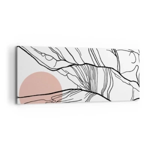 Canvastavla - Bild på duk - I grenarnas nät - 100x40 cm