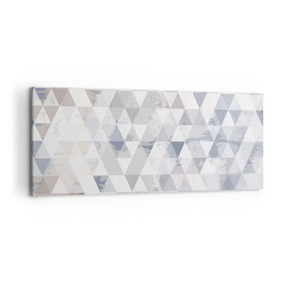 Canvastavla - Bild på duk - Trianglar - 120x50 cm
