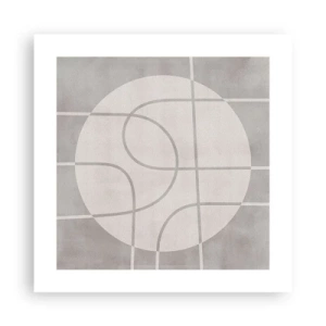 Affisch - Cirkulärt och rakt fram - 40x40 cm