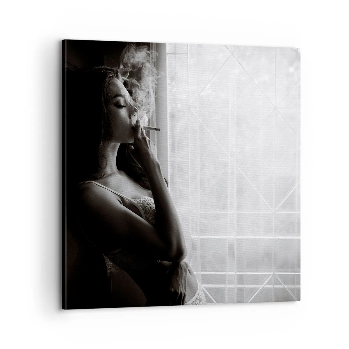 Canvastavla - Bild på duk - Ett sensuellt ögonblick - 60x60 cm