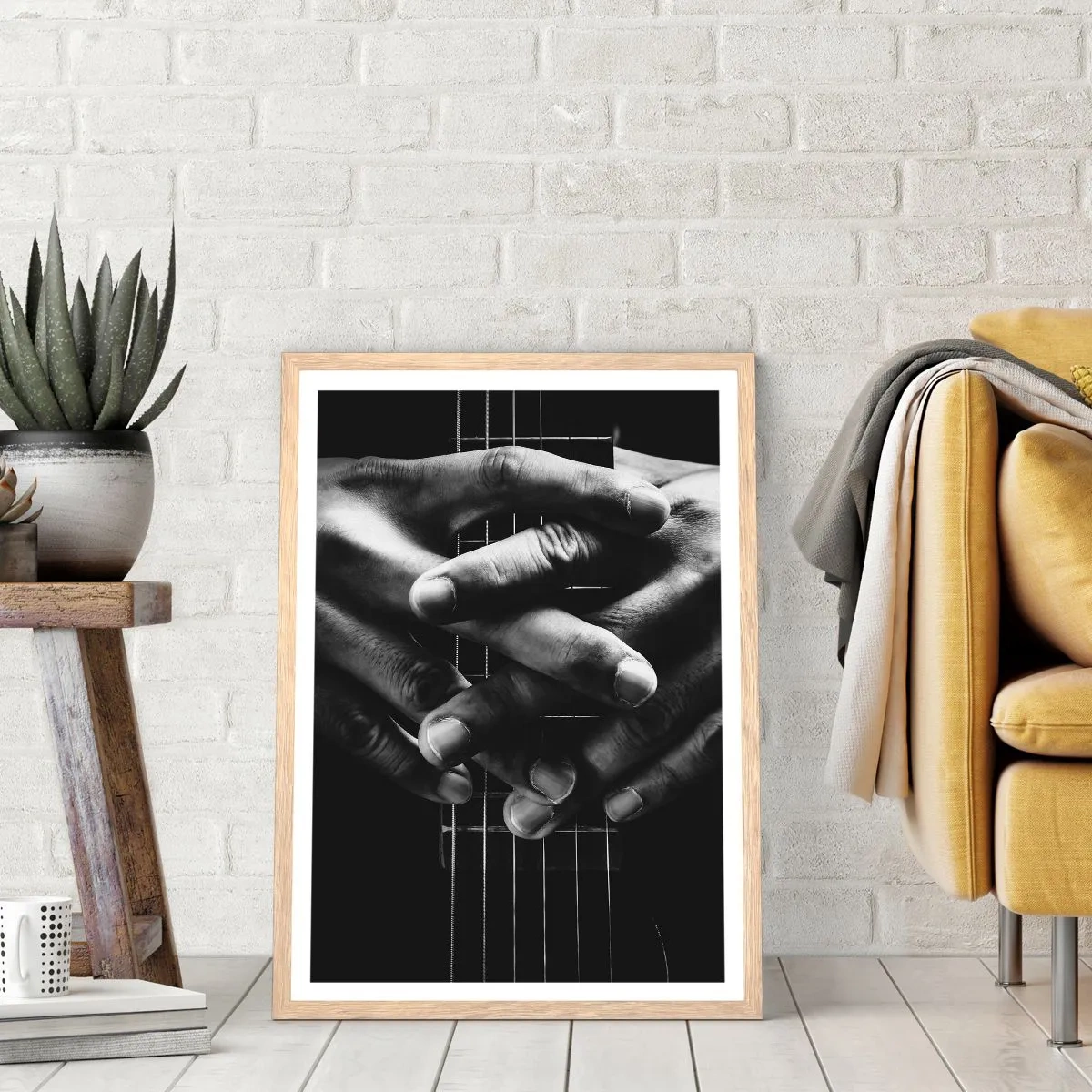 Affisch i ram av ljusek - Artistens bön - 50x70 cm