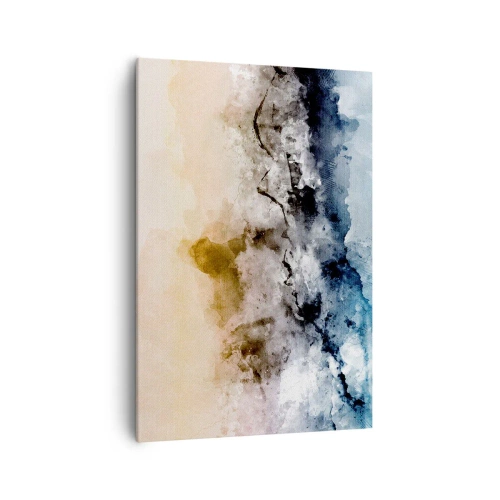 Canvastavla - Bild på duk - Dränkta i dimman - 70x100 cm