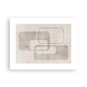 Affisch - Geometrisk fug - 40x30 cm