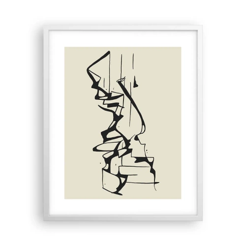 Affisch i vit ram - Kanske ett landskap - 40x50 cm