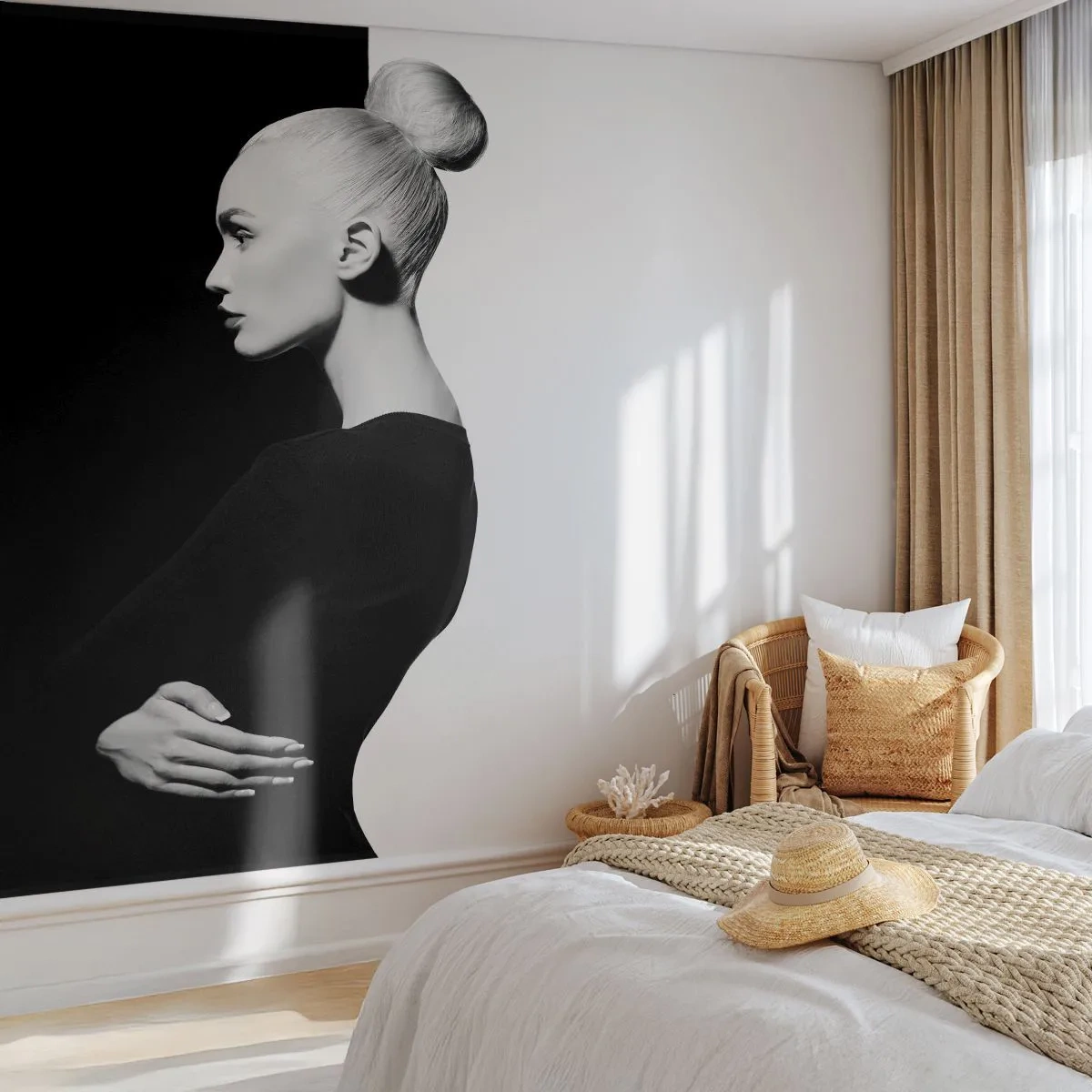 Fototapet Standard Eco - Helt enkelt en kvinna - Mode, Kvinna, Elegant - 400x280 cm