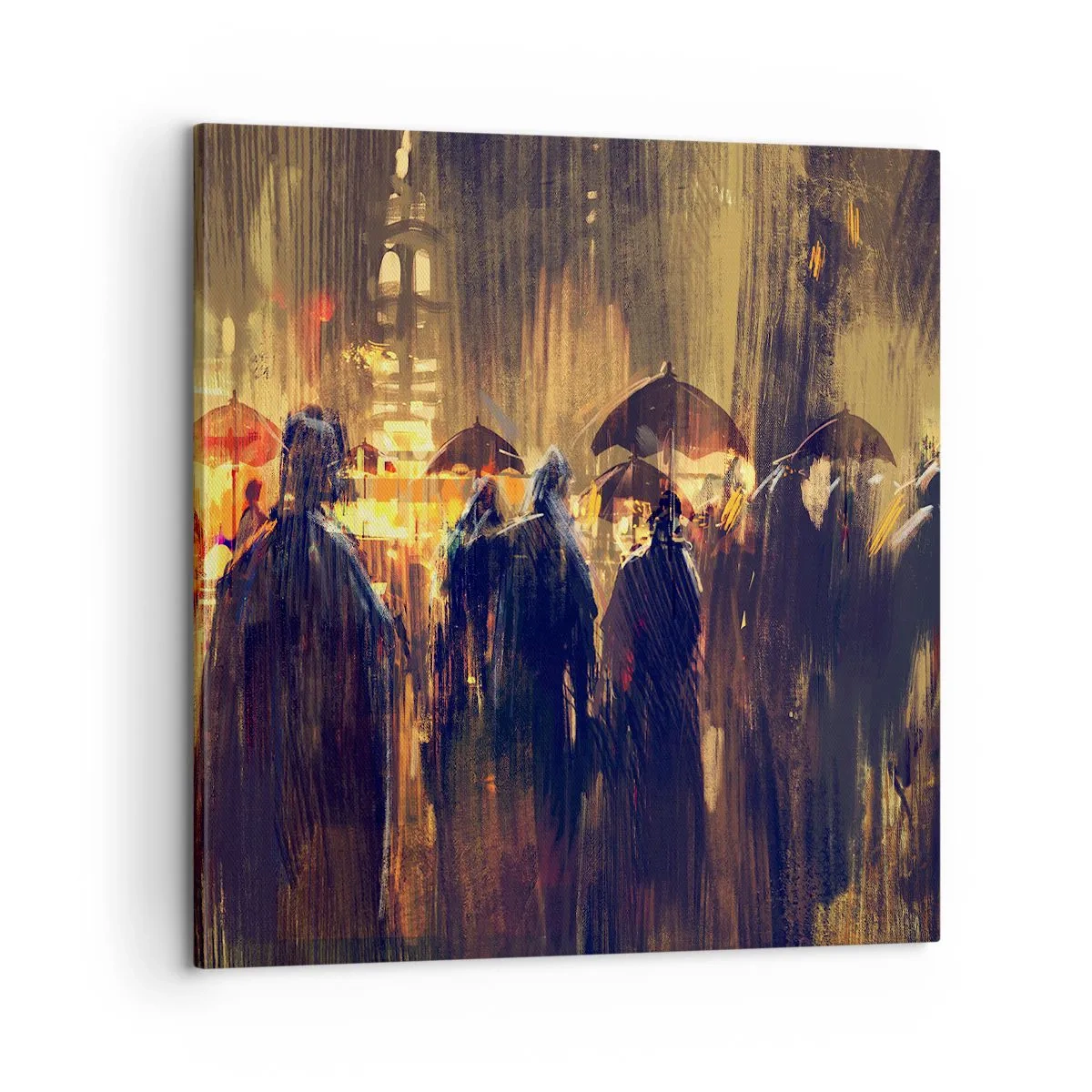 Canvastavla - Bild på duk - Regnbekännare - 60x60 cm