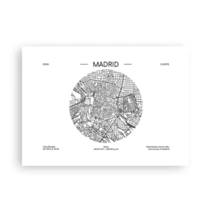 Affisch - Madrids anatomi - 70x50 cm