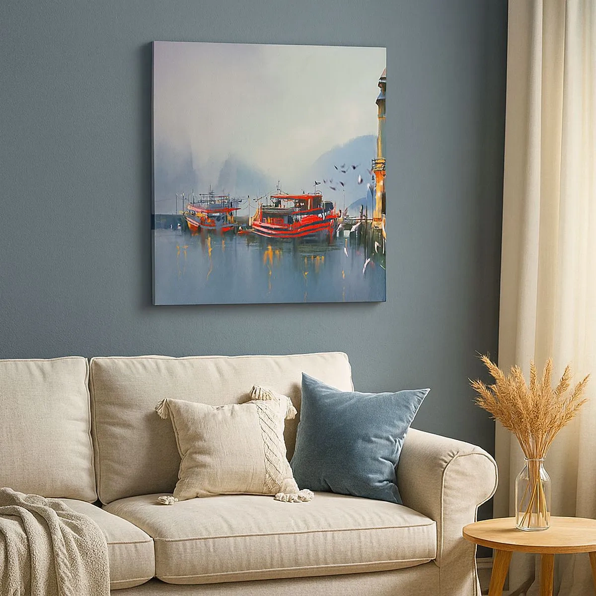 Canvastavla - Bild på duk - Världens ände - 30x30 cm