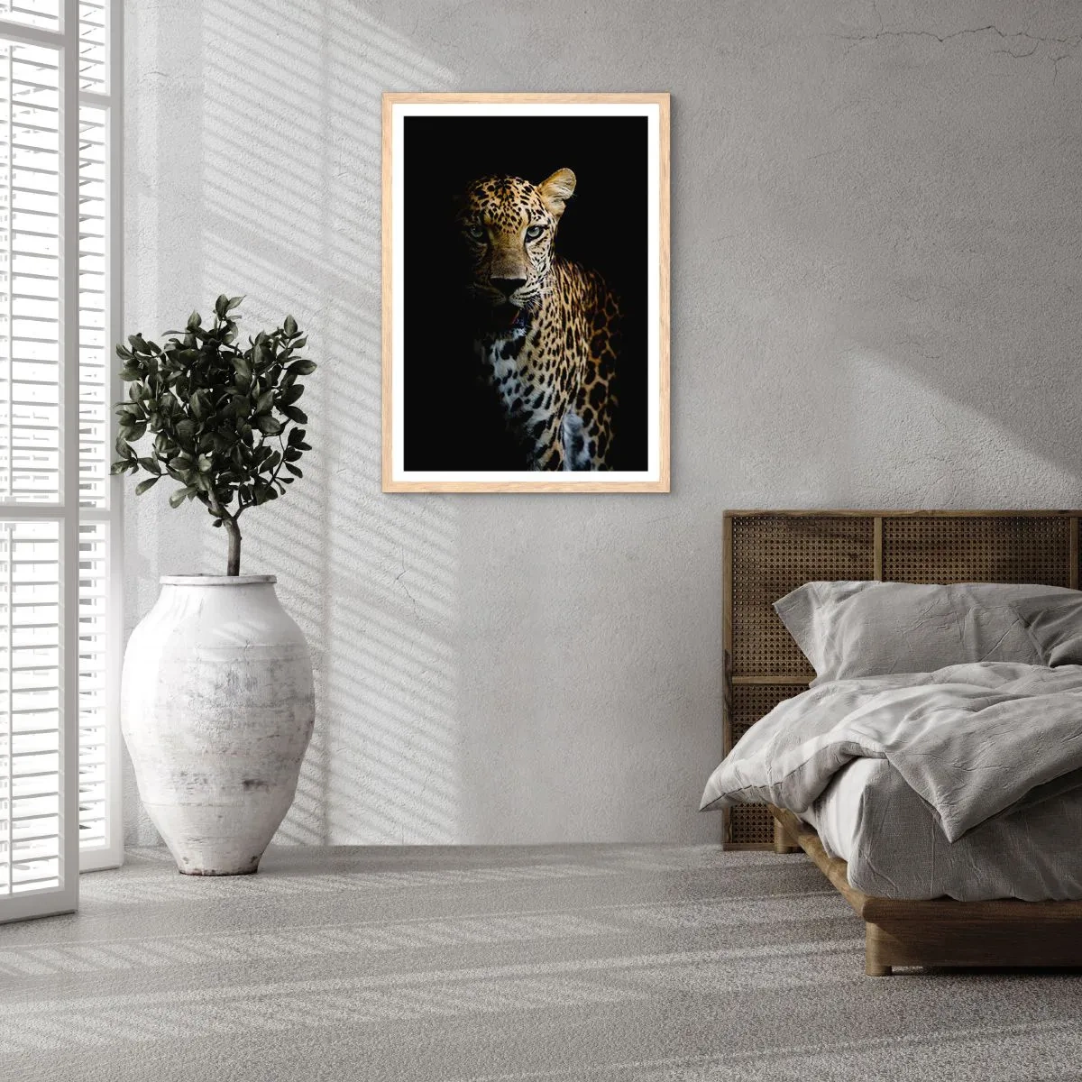 Affisch i ram av ljusek - Mörk skönhet - 70x100 cm