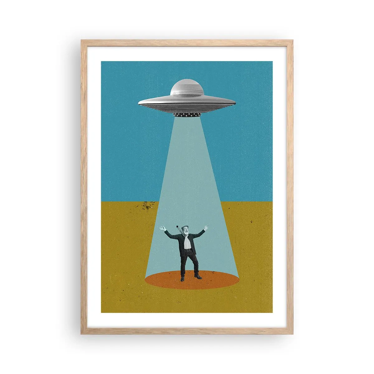 Affisch i ram av ljusek - Ett nära möte - 50x70 cm