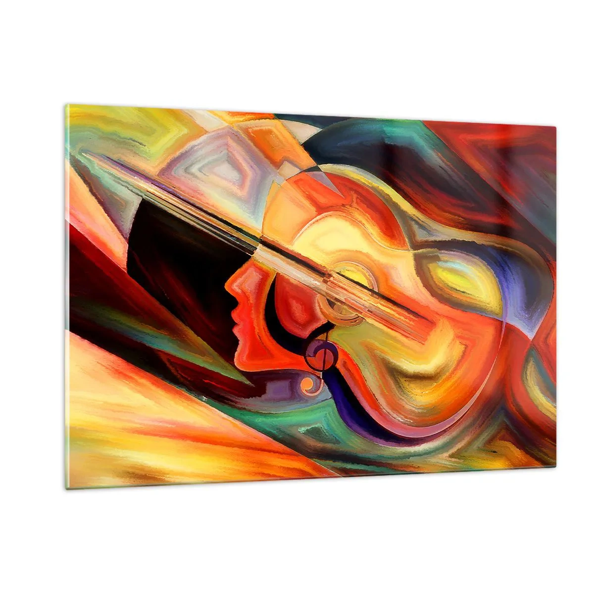 Glastavla - Bild på glas - Allt väl - 120x80 cm