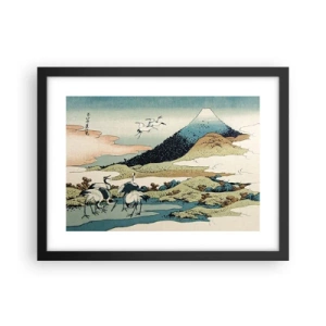Affisch i svart ram - I japansk anda - 40x30 cm