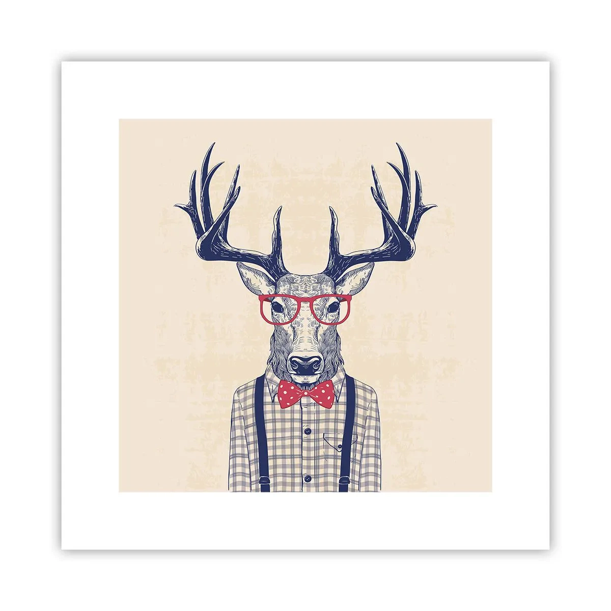 Affisch - Rolig extravagans - 30x30 cm