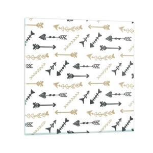 Glastavla - Bild på glas - Pilbågsskyttens sömn - 70x70 cm