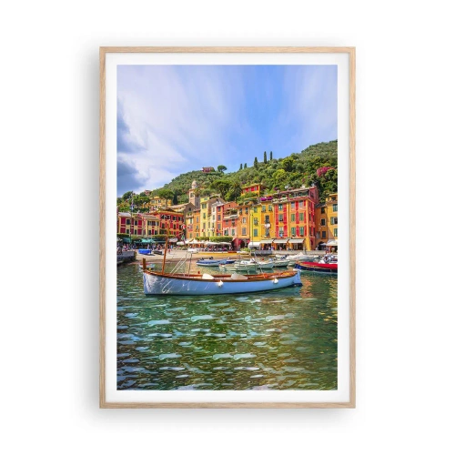 Affisch i ram av ljusek - Italiensk förmiddag - 70x100 cm