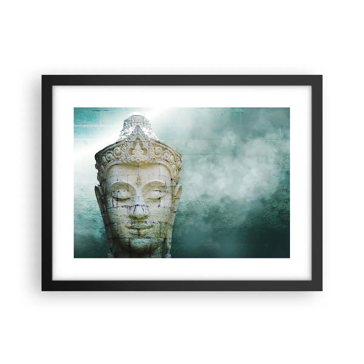 Affisch i svart ram - På jakt efter ljus - 40x30 cm