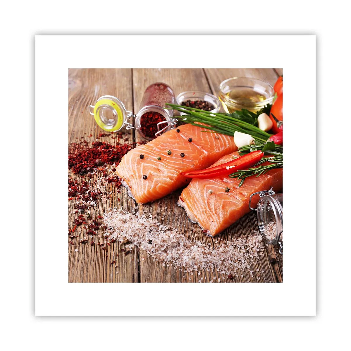 Affisch - Norskt äventyr i köket - 30x30 cm