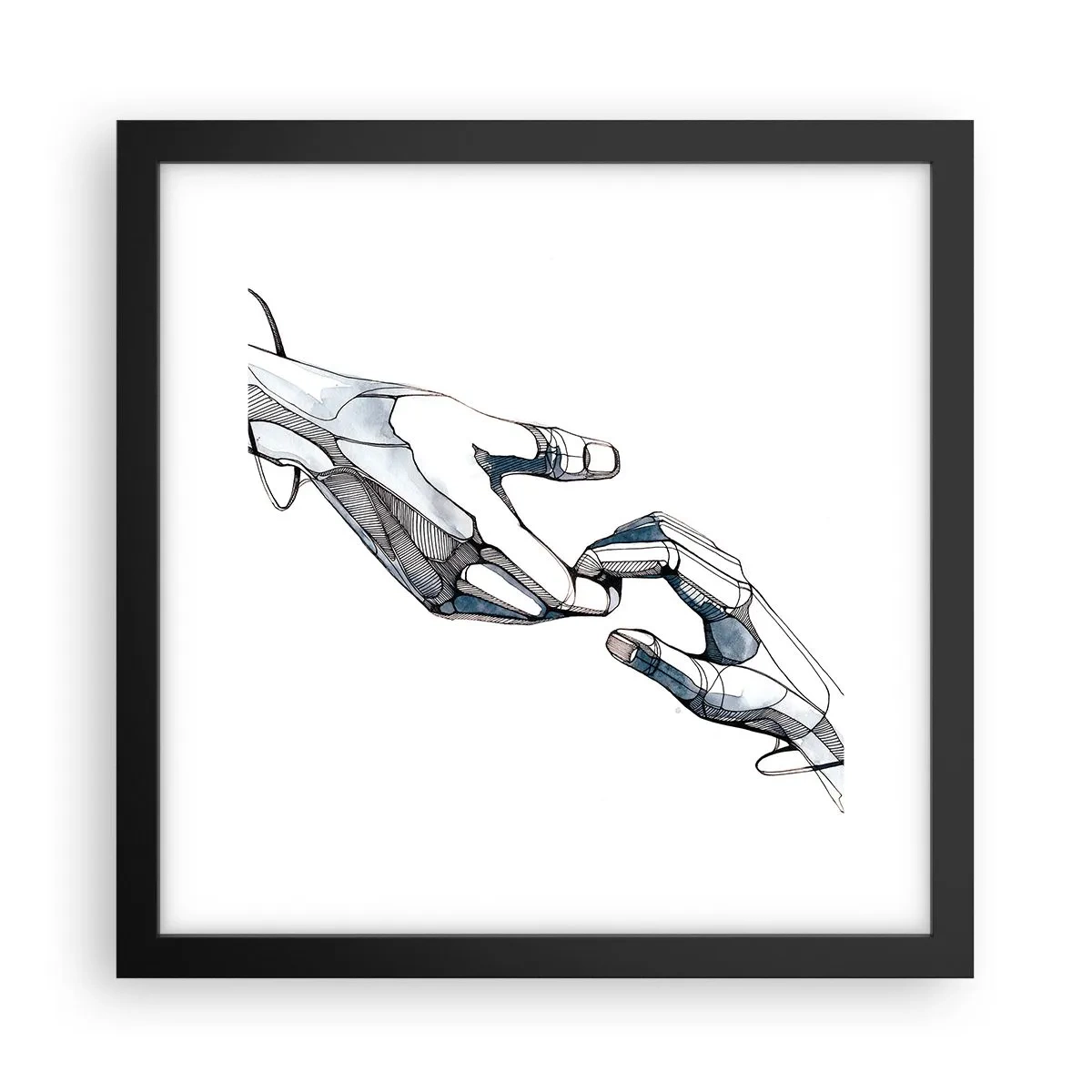 Affisch i svart ram - God gest - 30x30 cm