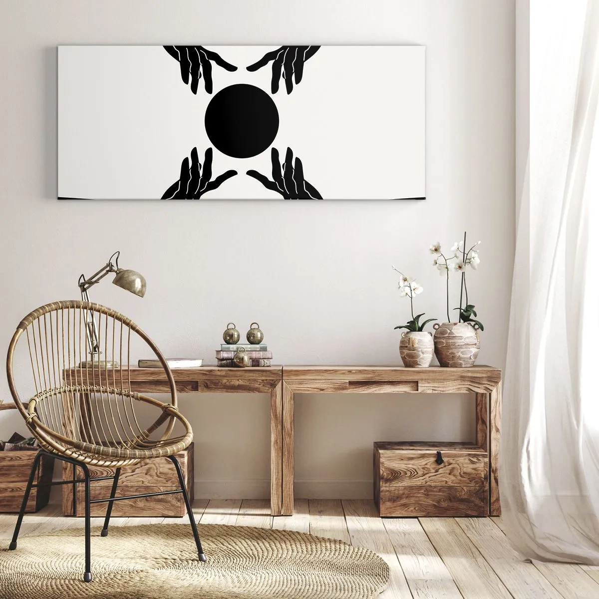 Canvastavla - Bild på duk - Ett hemligt tecken - 120x50 cm